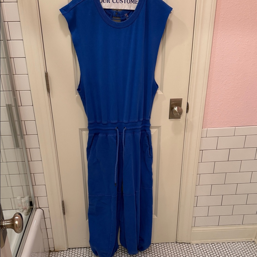 Free People Royal Blue Sleeveless Jumpsuit/Romper